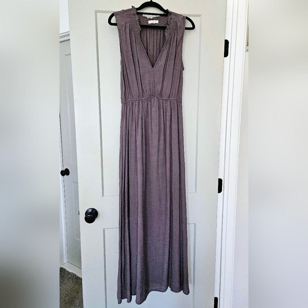 Dusty Purple Sleeveless Maxi Dress